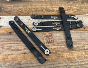 Vintage Plain Black 3/4" Belt Keeper w/ Black Snap and Standard Handcuff Key - Photo 1 sur 1