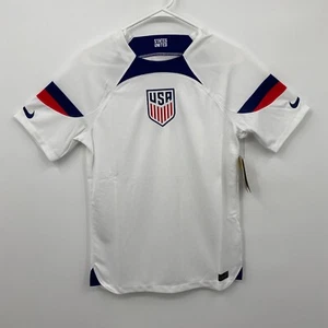 Nike Men's USMNT 2022/23 Home Breathe Stadium Replica Jersey White Size S - Picture 1 of 7