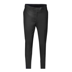 Slim Fit Herren Satin Hose in Schwarz Glanz-Anzug-Hochzeit-Bühne-Sakko-Festlich - Picture 1 of 1