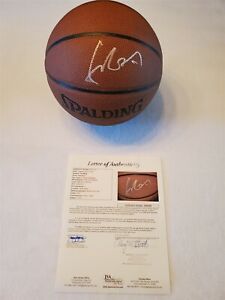 YAO MING signed Spalding full size basketball JSA COA FULL LOA ROCKETS 