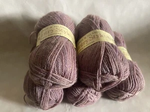 Lot of 5 skeins SIRDAR Country Style HIGHLANDS & ISLANDS Yarn 192 purple 50g - Picture 1 of 2