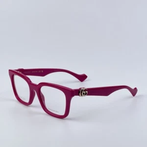 Gucci GG1728O 004 Red Pink Demo Square Women Eyeglasses NEW - Picture 1 of 9