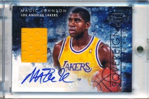Camiseta deportiva Magic Johnson 2013-14 Panini Court Kings Los Angeles Lakers automática/30 - Imagen 1 de 3