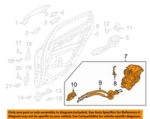 KIA OEM 2019 Forte Rear Door Lock Hardware-Latch Assy Right 81420M6000 - Bild 1 von 2