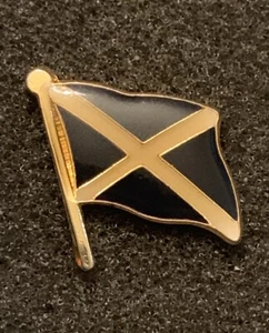 Pin de solapa de metal escocés acrílico bandera de Escocia tono dorado - SP10 - Imagen 1 de 3