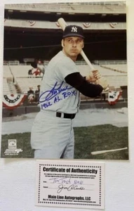 Tom Tresh (d. '08) Signed Autographed "1962 AL ROY" Glossy 8x10 New York Yankees - Picture 1 of 1