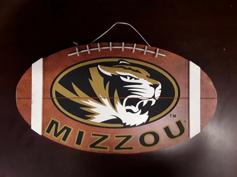 MU Mizzou Missouri Tiger Licensed Collegiate Hand-Crafted Wooden Plaque Cover