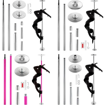 Kit de fitness extraíble portátil poste de baile estático giratorio profesional Foto 1 de 2