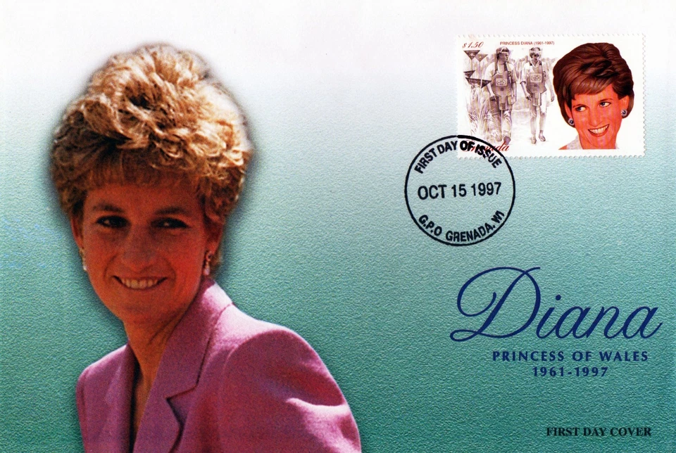 GRENADA 1997 IN MEMORIAM FOR DIANA PRINCESS OF WALES  FDC - Image 1 of 1