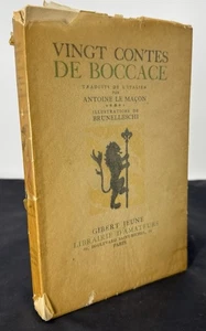 Vingt Contes De Boccace-20 Boccaccio Tales, Illus. By Brunelleschi 1941 Erotica - Picture 1 of 8
