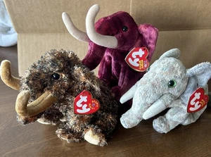 Ty Beanie Baby Colosso, Giganto y Libras.  Lote de tres con etiquetas - Imagen 1 de 3