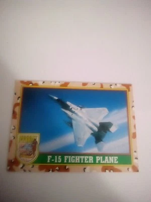 1991 Topps Desert Storm Series 1 “F-15 Eagle Fighter Plane” Card #37 - Image 1 of 4