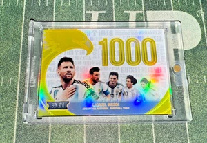 2023 Fansmall Equipo Argentina Lionel Messi Momentos 1000 Juegos ORO/10 SSP📈🔥 - Imagen 1 de 2