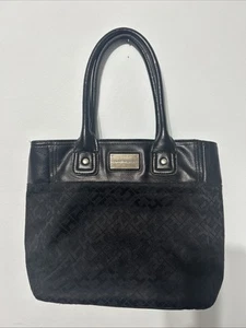 Tommy Hilfiger Handbag Women’s Black Small Silver Accents Purse - Picture 1 of 8
