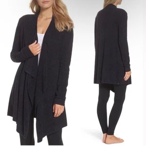 Barefoot Dreams Black Cozychic Lite Knit Island Wrap Cardigan Size S/M Comfy - Picture 1 of 15