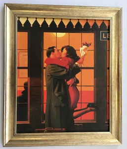 Back Where you Belong by Jack Vettriano Framed Canvas Effect Print 51cm x 43cm - Picture 1 of 4