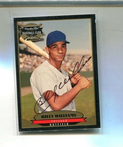 BILLY WILLIAMS 1996 CANADIAN CLUB AUTOGRAPH CARD 6349P