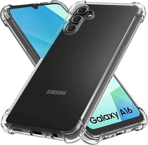 Etui do Samsung A16 A15 A35 A55 A14 A17 A36 A26 A14 Odporne na wstrząsy silikon przezroczyste - Zdjęcie 1 z 7