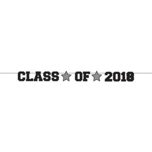 Class of 2018 Black Ribbon Banner - Picture 1 of 1