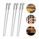 6 Pcs Skewers For Grilling Roasting Sticks Bbq Shish Pin Barbecue