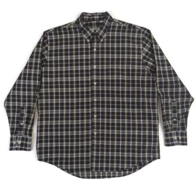 Izod Button Down Shirt Mens Size Large LS Multicolor Plaid Pocket Cotton - Image 1 of 4