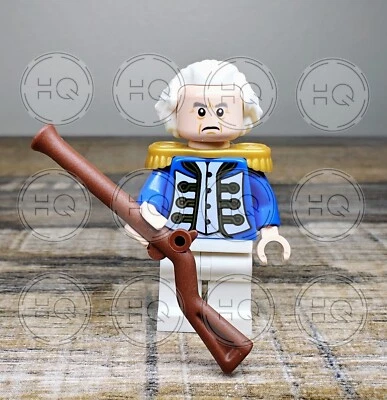 **NEW** 100% LEGO General George Washington President White House Minifigure - Image 1 of 4