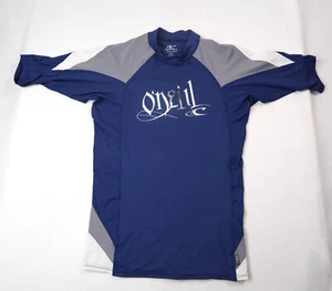 ONeill Skins Rash Guard Size Small Blue UPF 50+ Surf Long Sleeve Shirt - Picture 1 of 7