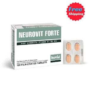 1 X HOVID NEUROVIT FORTE VITAMIN B1 B6 B12 100's For Nerves Function Free Ship - Picture 1 of 5
