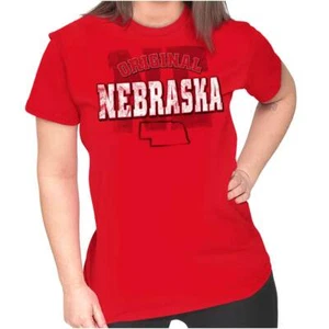 Nebraska Original Hometown Vacation Gift NE Womens Top Junior Graphic Tee - Picture 1 of 8