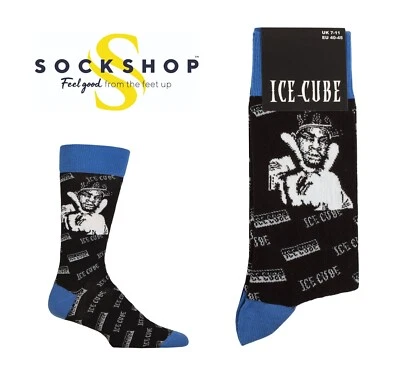 Ice Cube Socks Rap Music Gift Cotton One Size SOCKSHOP Music Collection - 1 Pair - Image 1 of 4