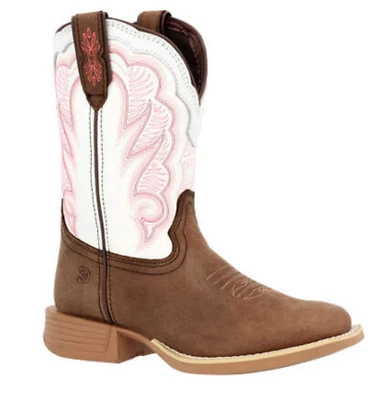 Bota Western Durango Infantil Trilha Marrom e Branco DBT0242C - Imagem 1 de 4