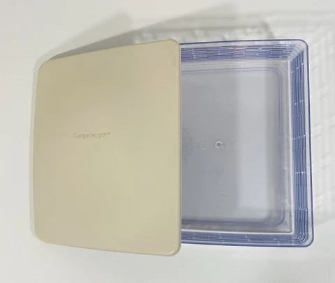 Longaberger Serving Solution Clear Container 40351 w Tan Lid 40349 Basket Access Cover