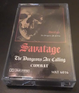 Savatage: The Dungeons Are Calling 1985 Combat Records Cassette VG++ Heavy Metal - Picture 1 of 8