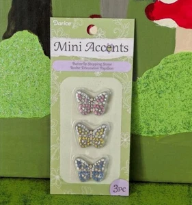 Miniatur Feengarten Puppenhaus Schmetterling Trittsteine (3er Set) NEU in Pkg - Bild 1 von 3