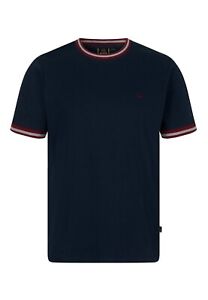 Mens Merc London Redbridge T Shirt Twin Tipped Navy - Small