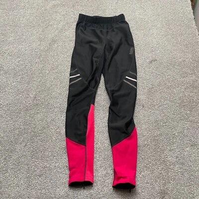 Gore Pants Adult XS Extra Small Black Running Wear Windstopper Soft Shell Mens - Image 1 of 4