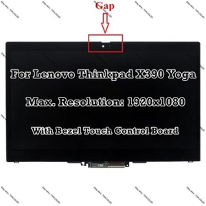13.3" For Lenovo Thinkpad X390 Yoga 20NN FHD LCD Display Touch Screen Assembly - Picture 1 of 8