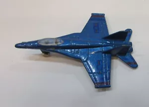 Partial Vintage 1988 Soma USA AF F-18 Blue Diecast Metal 2.5" Long Jet Fighter - Picture 1 of 4