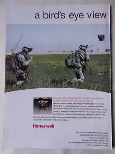 7/2006 PUB HONEYWELL MICRO AIR VEHICLE MAV DRONE US ARMY ORIGINAL AD - Foto 1 di 1