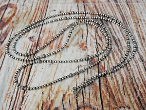 Collar de cuentas multitono de plata de ley 925 Carolyn Pollack American West 64" 49 g - Imagen 1 de 9