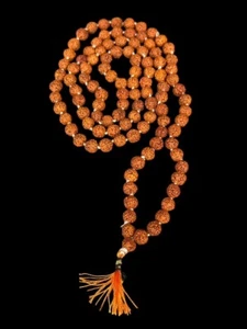 108 + 1- 6mm Rudraksha Mala - Picture 1 of 1