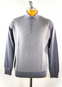 NEW STEFANO RICCI LOGO Sweater  Cashmere Polo EAGLE  Size S Us 48 (MI-195) - Picture 1 of 2