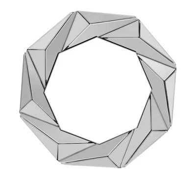 Eclipse Designer Sunburst Frame Glass Wall Mirror (Grey, 24*24 Inches) - Image 1 of 4