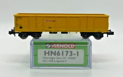 N Scale Arnold HN6171-1 Yellow Open Freight Wagon Original Box *RARE* - Image 1 of 4