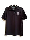 MEN'S SMALL Marvel Avengers Black Polo Shirt Embroidered "A" Logo on Chest