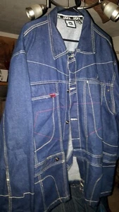 "Vintage Don" Blue Denim Jacket Mens Size XL Vintage Hip Hop - Picture 1 of 6