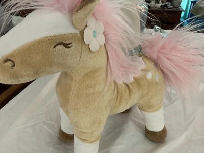 "Almohada decorativa para cama Circo Wild Horses 14"" rosa tostado CABALLO NUEVO Foto 1 de 4