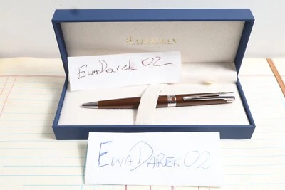 Waterman L’etalon 圆珠笔,棕色金属机身,CT,全新陈货,盒装,很好  — 第 1/4 张图片