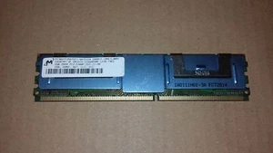 2GB PC2-5300F ECC FBuff RAM Server Micron MT36HTF25672FY-667D1D4 DDR2 FB-DIMM - Imagen 1 de 3