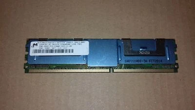 2GB PC2-5300F ECC FBuff RAM Server Micron MT36HTF25672FY-667D1D4 DDR2 FB-DIMM - Imagen 1 de 3